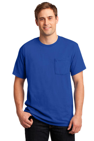 Jerzees -  Dri-Power 50/50 Cotton/Poly Pocket T-Shirt.  29MP