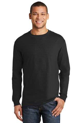 Hanes Beefy-T -  100% Cotton Long Sleeve T-Shirt.  5186