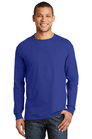 Hanes Beefy-T -  100% Cotton Long Sleeve T-Shirt.  5186