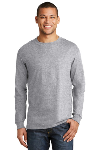 Hanes Beefy-T -  100% Cotton Long Sleeve T-Shirt.  5186