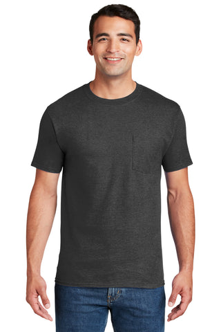 Hanes Beefy-T - 100% Cotton T-Shirt with Pocket. 5190