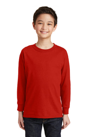 Gildan Youth Heavy Cotton 100% Cotton Long Sleeve T-Shirt. 5400B