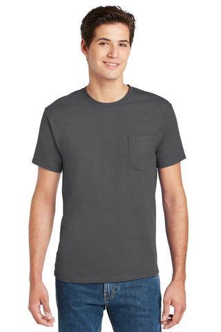 Hanes - Authentic 100%  Cotton T-Shirt with Pocket.  5590