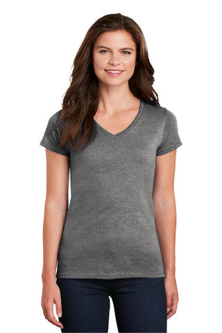 Gildan Ladies Heavy Cotton 100% Cotton V-Neck T-Shirt. 5V00L