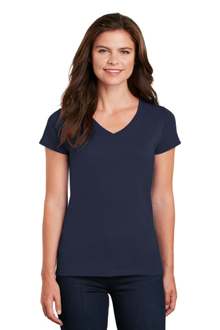 Gildan Ladies Heavy Cotton 100% Cotton V-Neck T-Shirt. 5V00L