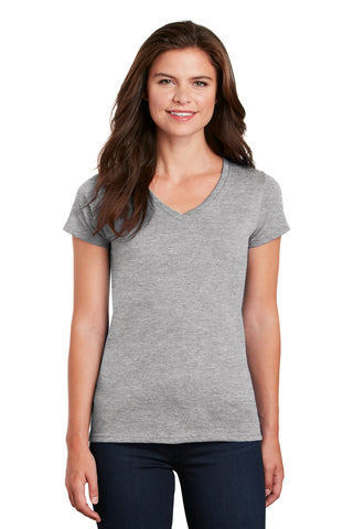 Gildan Ladies Heavy Cotton 100% Cotton V-Neck T-Shirt. 5V00L