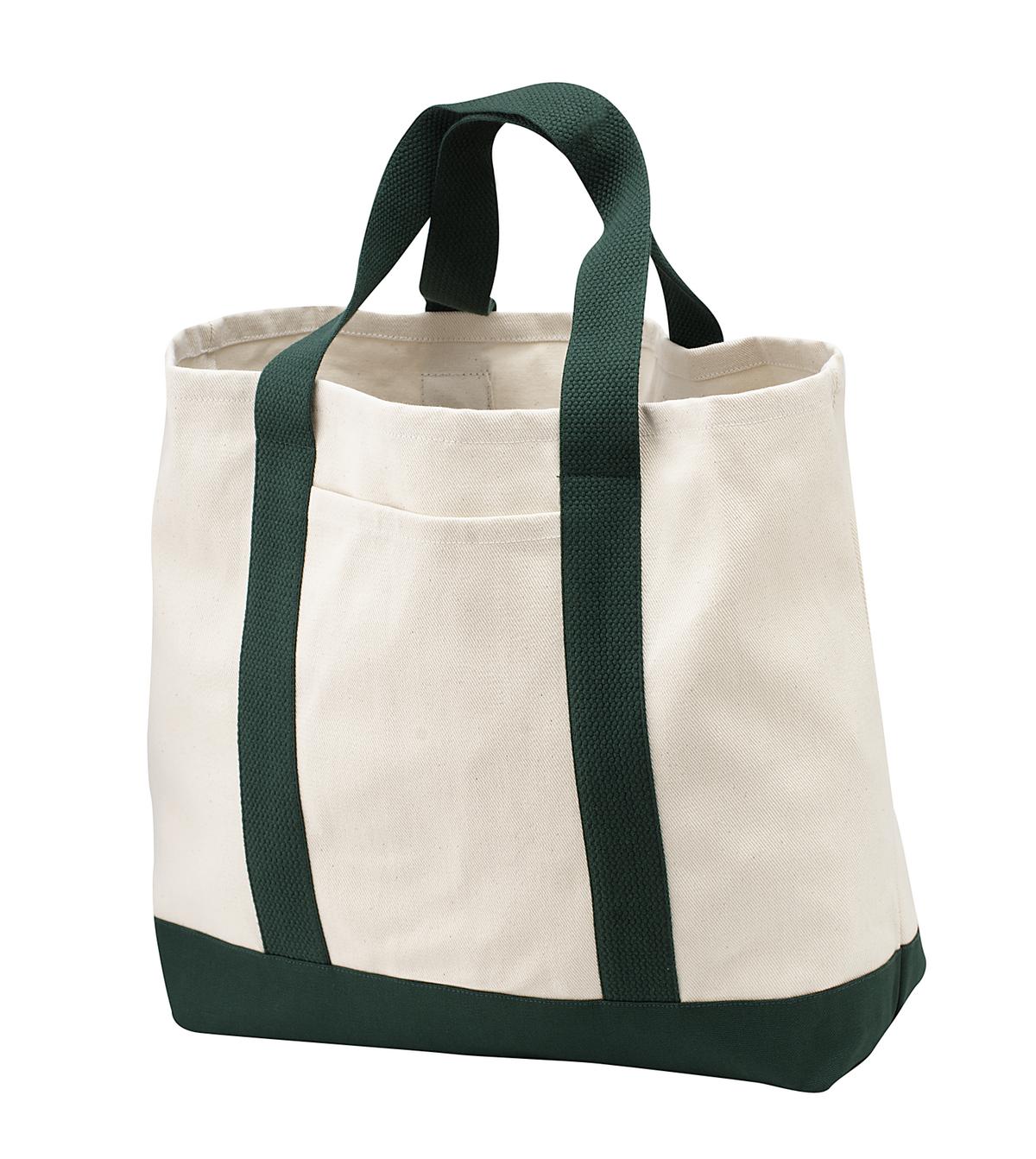 Port Authority Ideal Twill Two-Tone Shopping Tote - Thumbnail 5