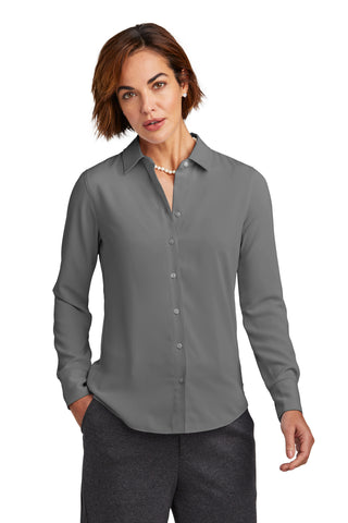 Brooks Brothers Women's Full-Button Satin Blouse BB18007