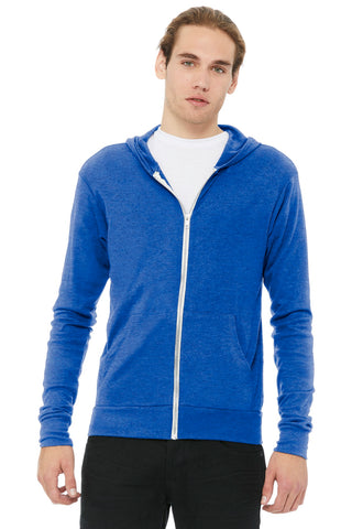 BELLA+CANVAS  Unisex Triblend Full-Zip Lightweight Hoodie. BC3939