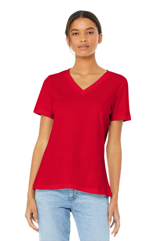 BELLA+CANVAS  Women's Relaxed Jersey Short Sleeve V-Neck Tee. BC6405