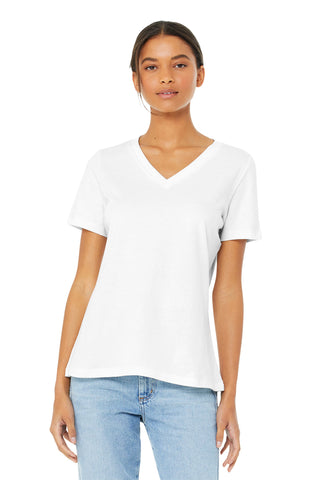 BELLA+CANVAS  Women's Relaxed Jersey Short Sleeve V-Neck Tee. BC6405