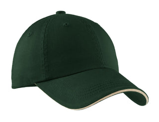 Port Authority Sandwich Bill Cap with Striped Closure.  C830