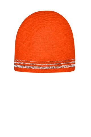 CornerStone   Lined Enhanced Visibility with Reflective Stripes Beanie CS804