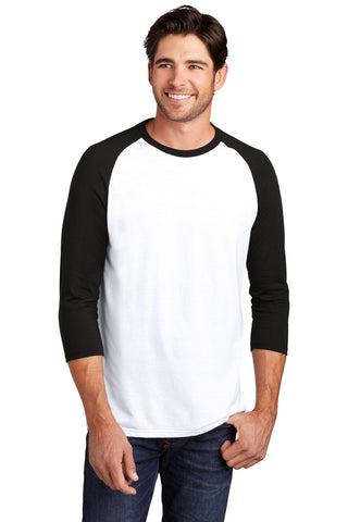 District  Perfect Tri 3/4-Sleeve Raglan. DM136