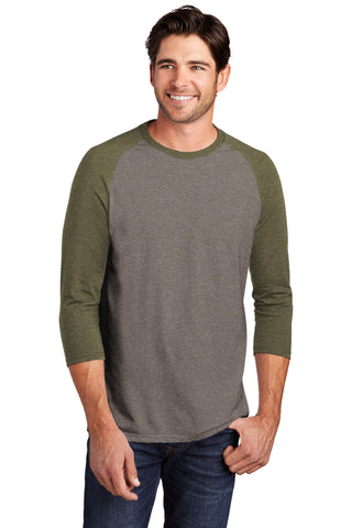 District  Perfect Tri 3/4-Sleeve Raglan. DM136