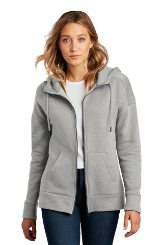 District  Women's Perfect Weight  Fleece Drop Shoulder Full-Zip Hoodie DT1104