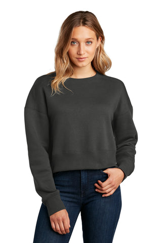 District  Women's Perfect Weight  Fleece Cropped Crew DT1105