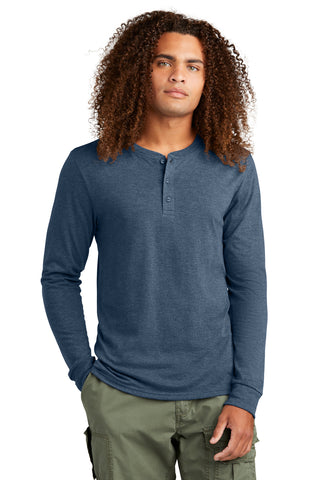 District Perfect Tri Long Sleeve Henley DT145