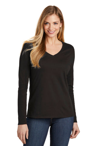 District  Women's Very Important Tee  Long Sleeve V-Neck. DT6201