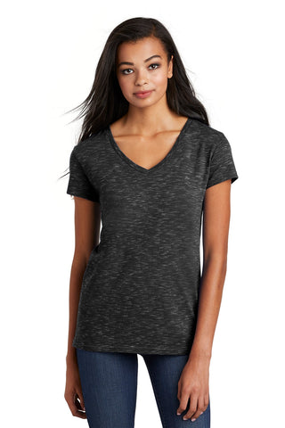 District  Women's Medal V-Neck Tee. DT664