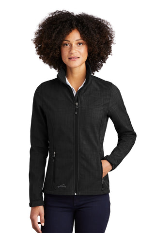 Eddie Bauer Ladies Shaded Crosshatch Soft Shell Jacket. EB533