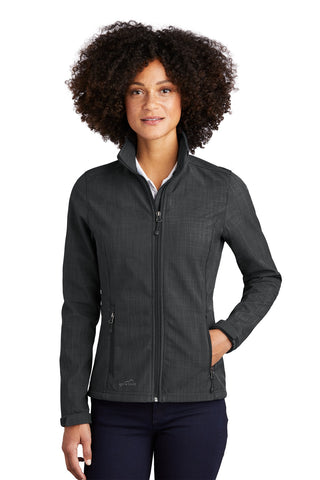 Eddie Bauer Ladies Shaded Crosshatch Soft Shell Jacket. EB533