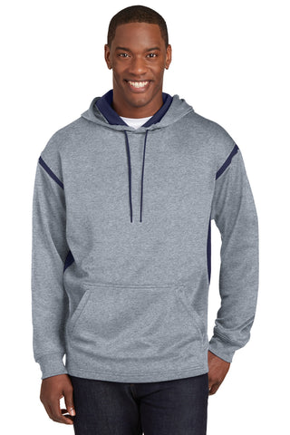 Sport-Tek Tech Fleece Colorblock Hooded Sweatshirt. F246