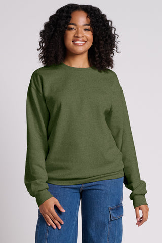 Jerzees Ultimate ™  Unisex CVC Ring Spun Crewneck Sweatshirt IC48M