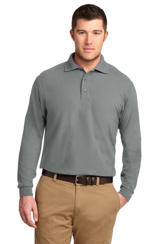 Port Authority Silk Touch Long Sleeve Polo.  K500LS