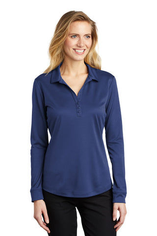 Port Authority  Ladies Silk Touch   Performance Long Sleeve Polo. L540LS