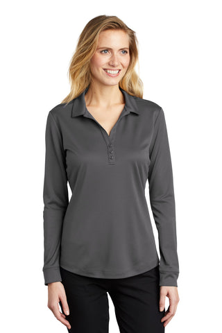 Port Authority  Ladies Silk Touch   Performance Long Sleeve Polo. L540LS