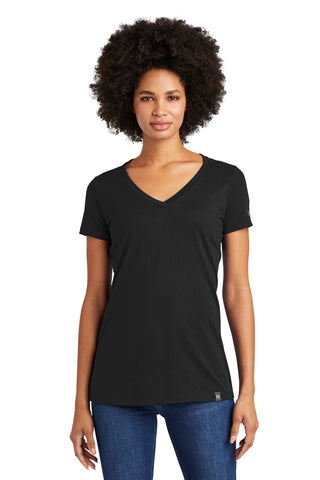 New Era  Ladies Heritage Blend V-Neck Tee. LNEA101