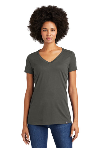 New Era  Ladies Heritage Blend V-Neck Tee. LNEA101