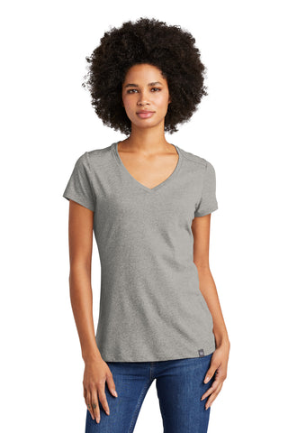 New Era  Ladies Heritage Blend V-Neck Tee. LNEA101