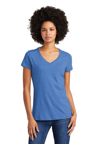 New Era  Ladies Heritage Blend V-Neck Tee. LNEA101