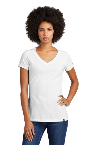 New Era  Ladies Heritage Blend V-Neck Tee. LNEA101