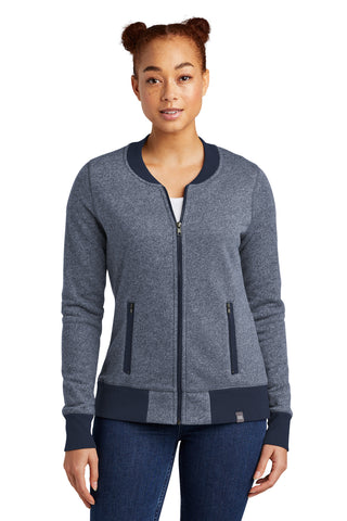 New Era  Ladies French Terry Baseball Full-Zip. LNEA503