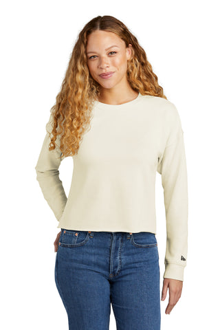 New Era Ladies Tri-Blend Fleece Crop Crew LNEA514