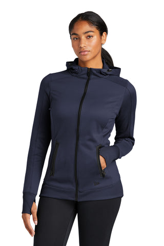 New Era  Ladies Venue Fleece Full-Zip Hoodie. LNEA522