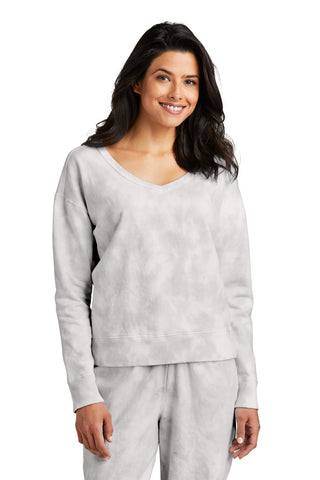 Port & Company ®  Women's Beach Wash ®  Cloud Tie-Dye V-Neck Sweatshirt LPC140V