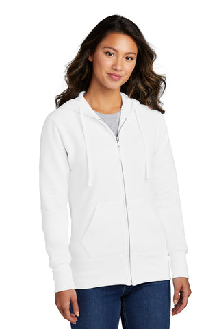 Port & Company Ladies Core Fleece Full-Zip Hooded Sweatshirt. LPC78ZH