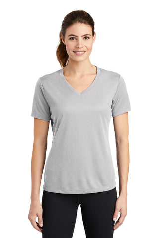 Sport-Tek Ladies PosiCharge RacerMesh V-Neck Tee. LST340