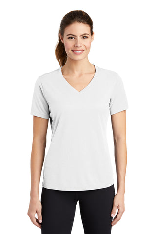 Sport-Tek Ladies PosiCharge RacerMesh V-Neck Tee. LST340