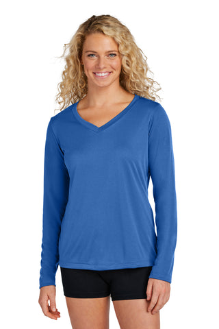 Sport-Tek ®  Women's Long Sleeve PosiCharge ®  Competitor™ V-Neck Tee. LST353LS
