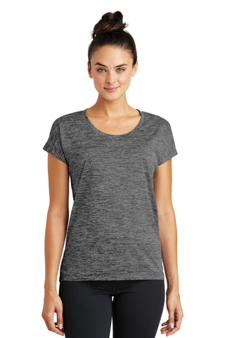 Sport-Tek Ladies PosiCharge Electric Heather Sporty Tee. LST390