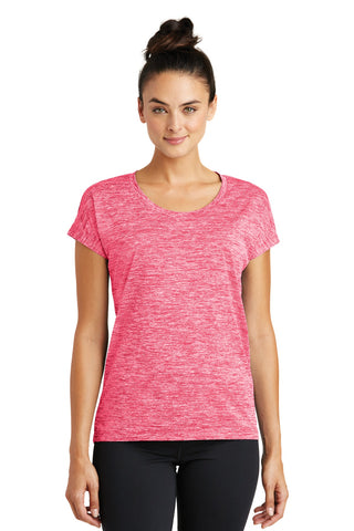 Sport-Tek Ladies PosiCharge Electric Heather Sporty Tee. LST390