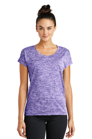 Sport-Tek Ladies PosiCharge Electric Heather Sporty Tee. LST390