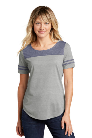 Sport-Tek  Ladies PosiCharge  Tri-Blend Wicking Fan Tee. LST403