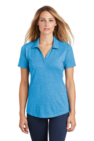 Sport-Tek  Ladies PosiCharge  Tri-Blend Wicking Polo. LST405