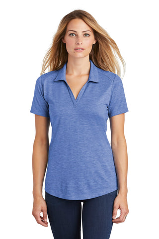 Sport-Tek  Ladies PosiCharge  Tri-Blend Wicking Polo. LST405